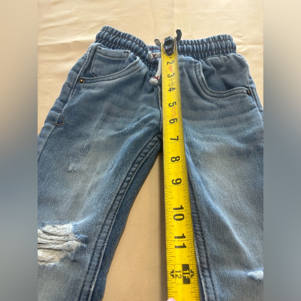 Cat & Jack Toddler Boy Pull‎ On Distressed Skinny Jeans 3T - Picture 7 of 15